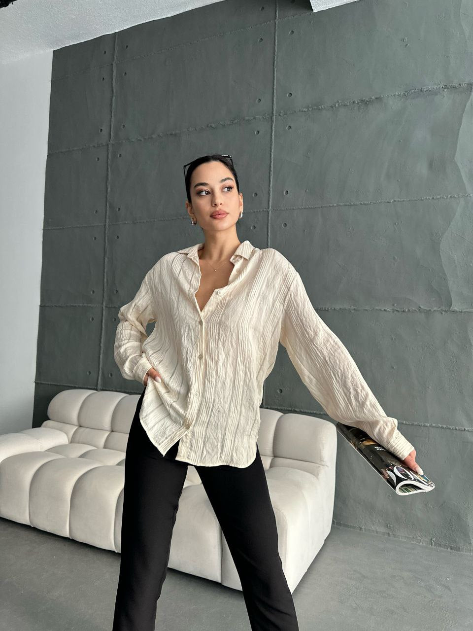 Striped patterned shirt