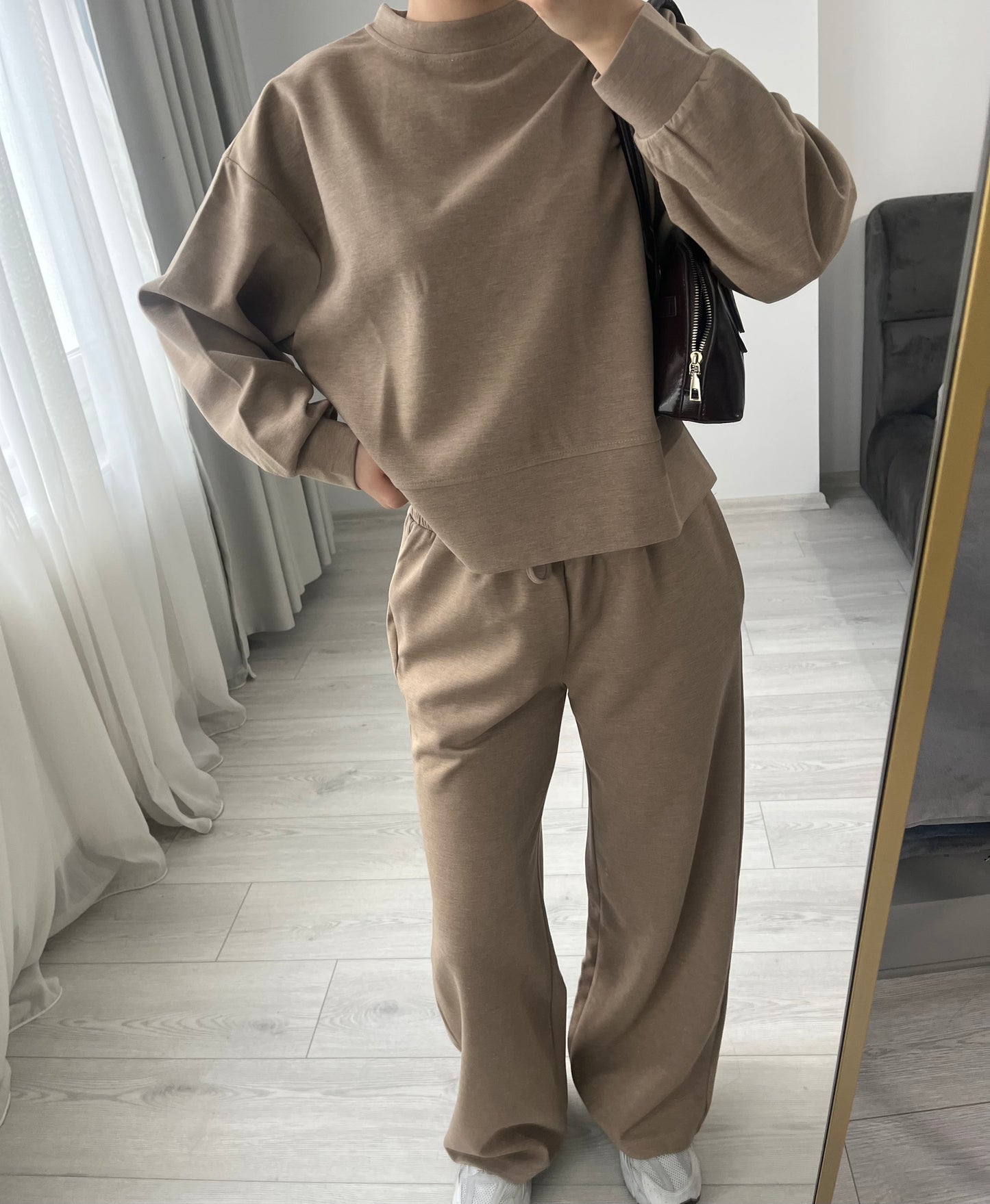 Oysho cotton tracksuit (camel )