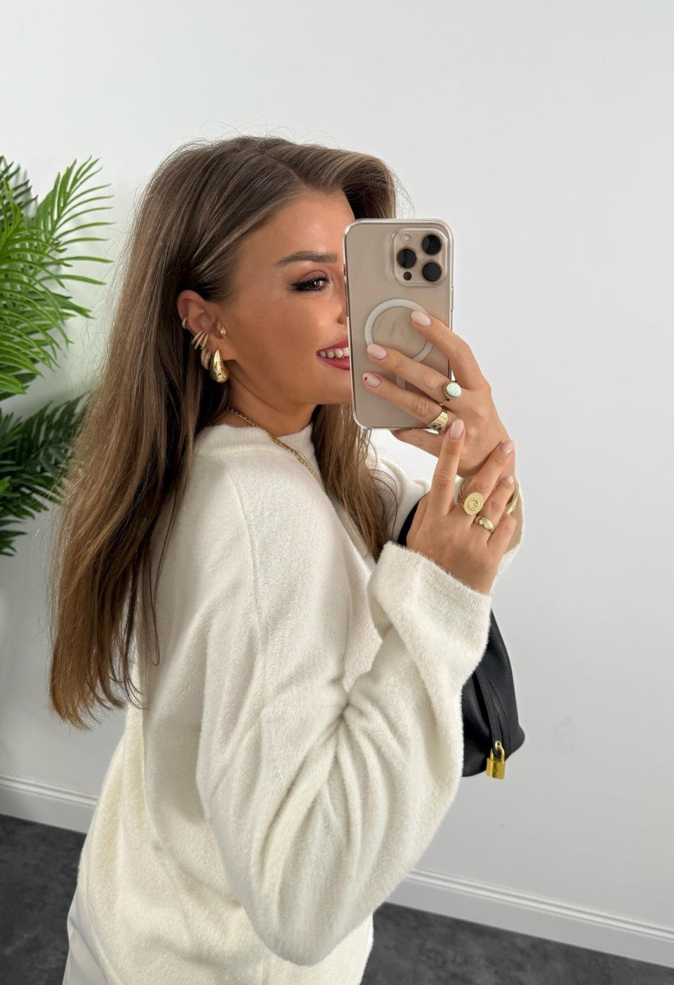 Knitted mohair jumper