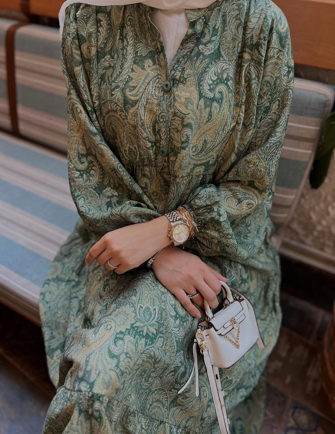 Printed boheme dress