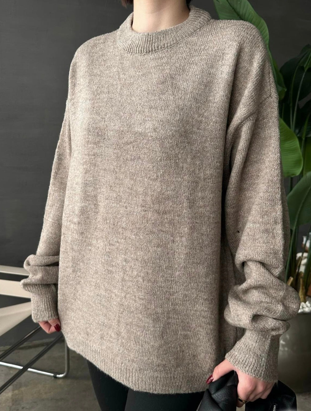 Oversized wool jumper