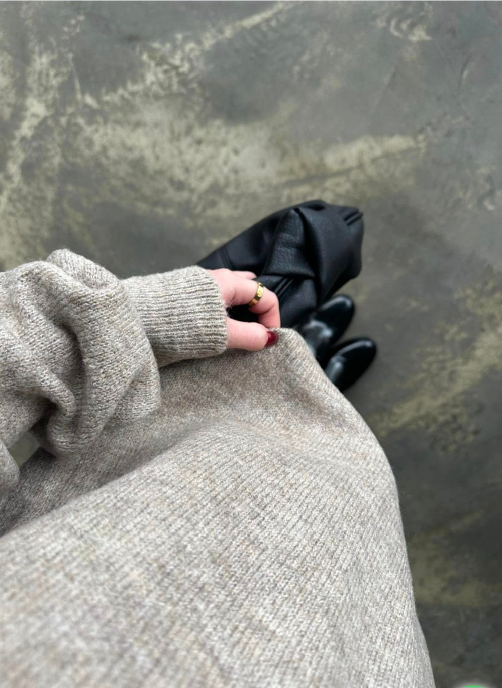 Oversized wool jumper