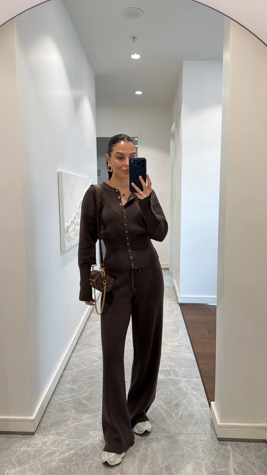 WAIST DETAIL TWO-PIECE KNITTED SET