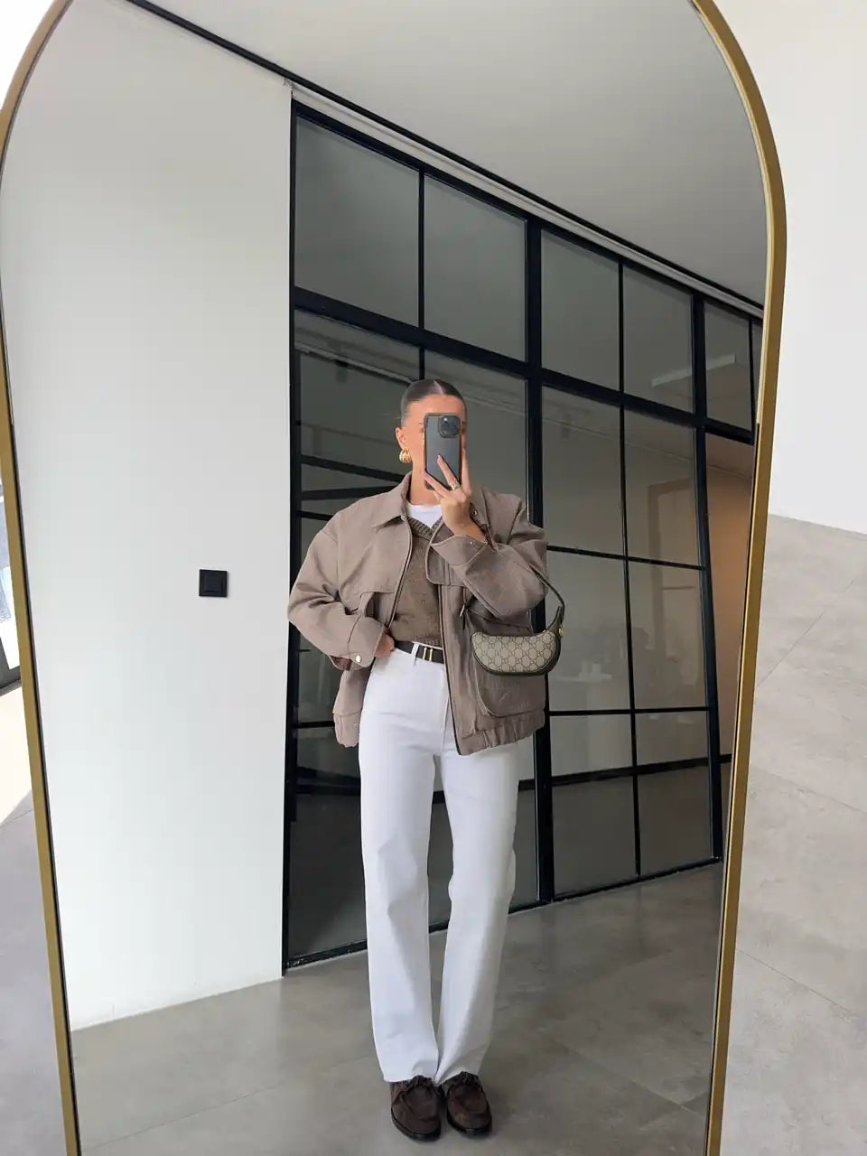 patterned thick canvas jacket