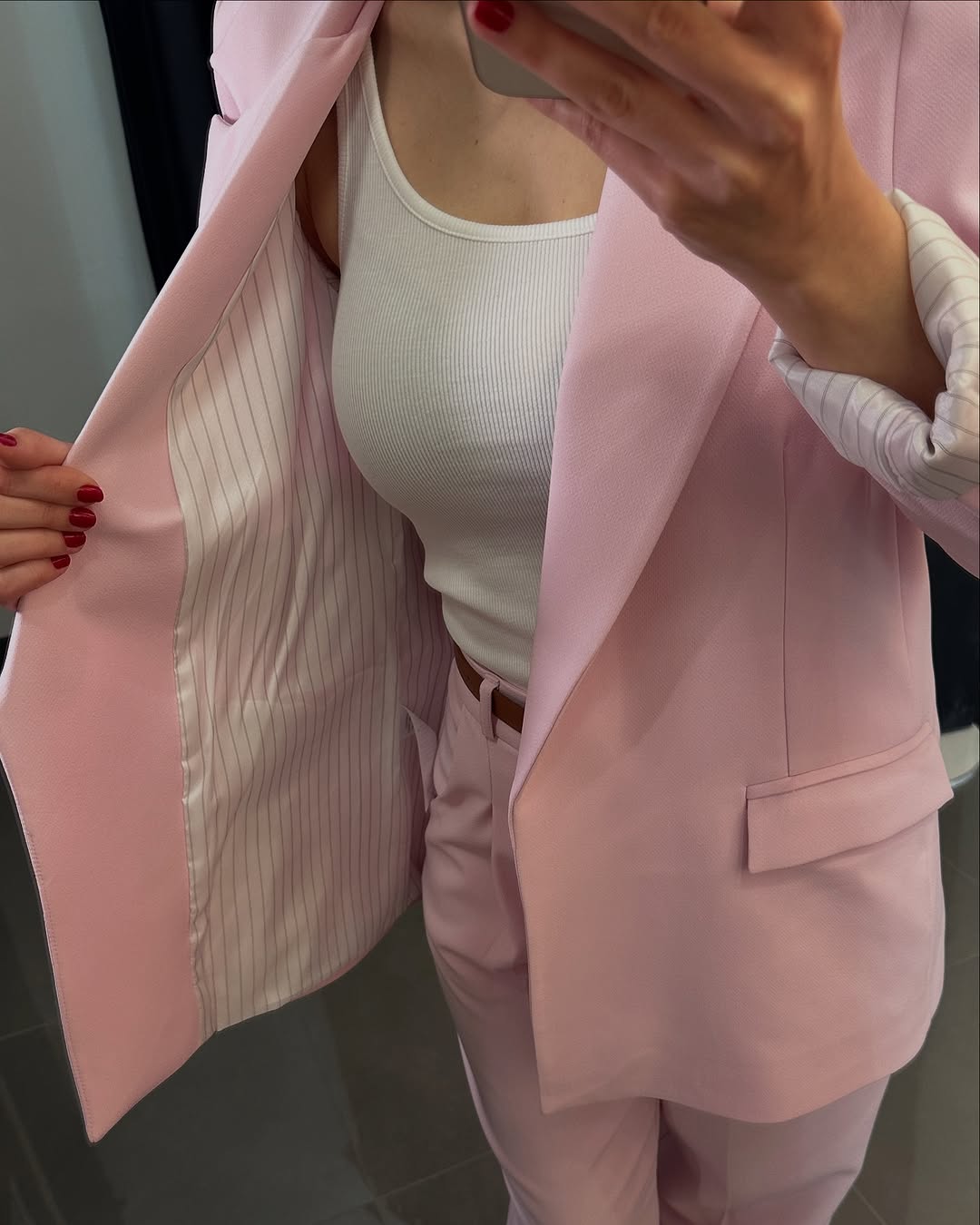 Oversize blazer, mom fit Trouser suit