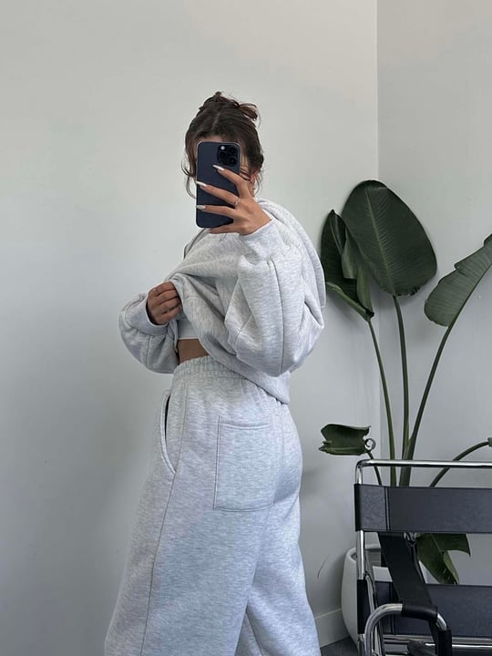 Zip Up Sweatshirt Sweatpants Tracksuit