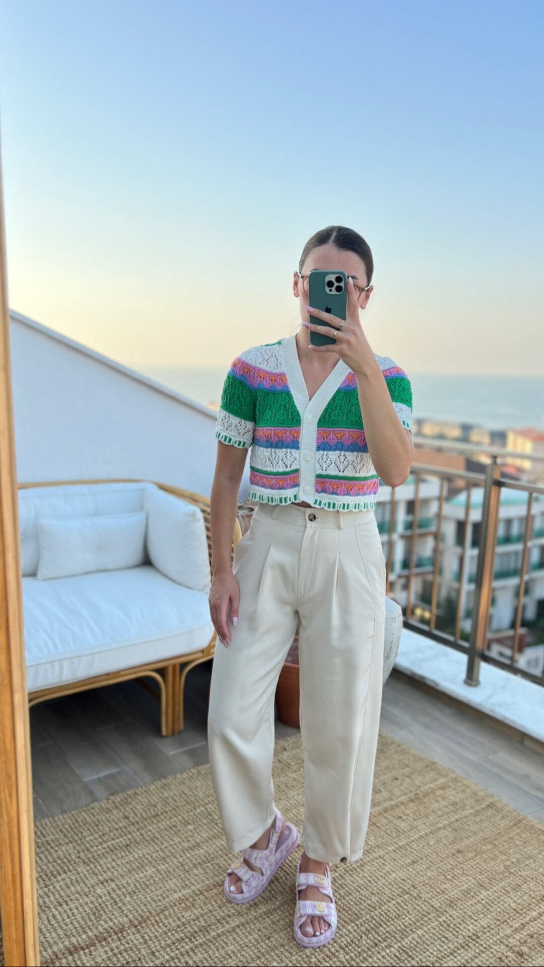 Crochet short sleeve Cardigan