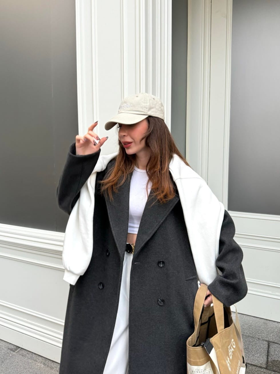 Double Breasted Oversized Coat