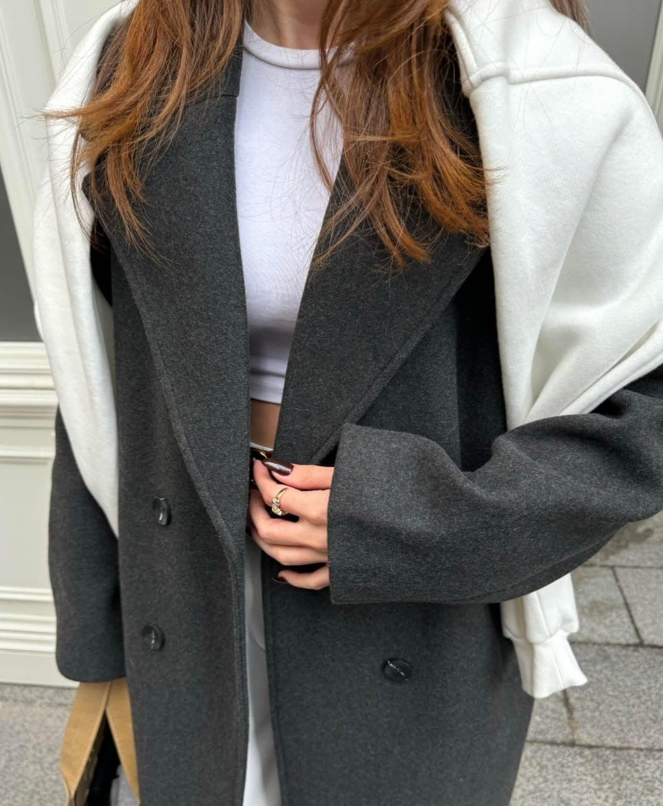 Double Breasted Oversized Coat