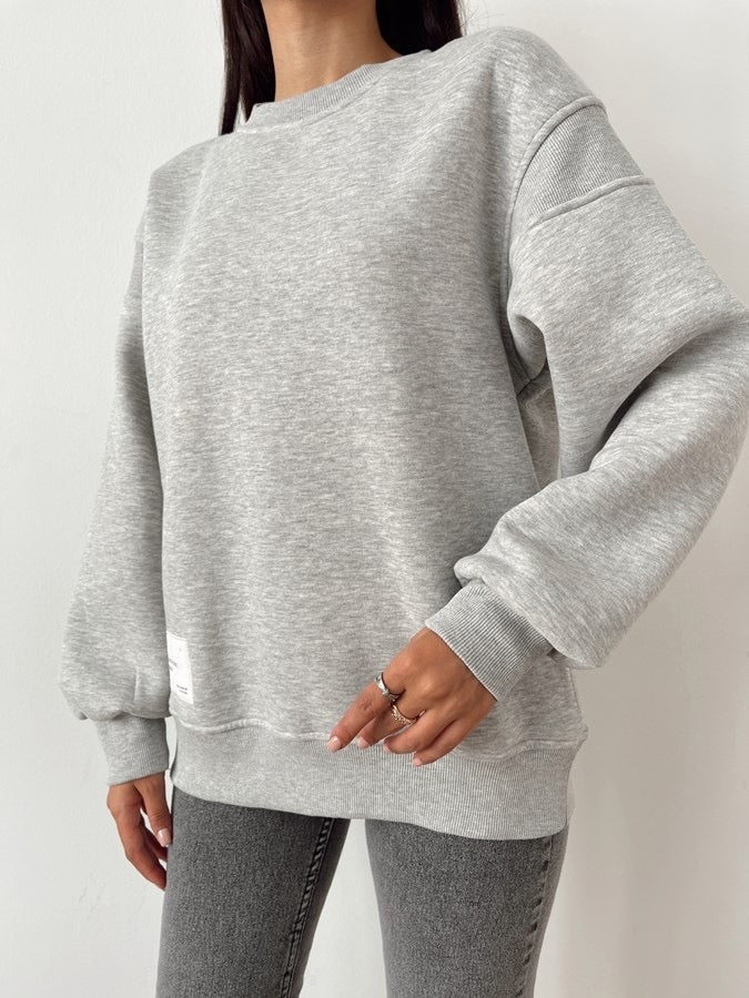 Sweatshirt with Zipper on the Back