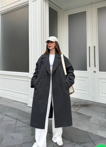 Double Breasted Oversized Coat