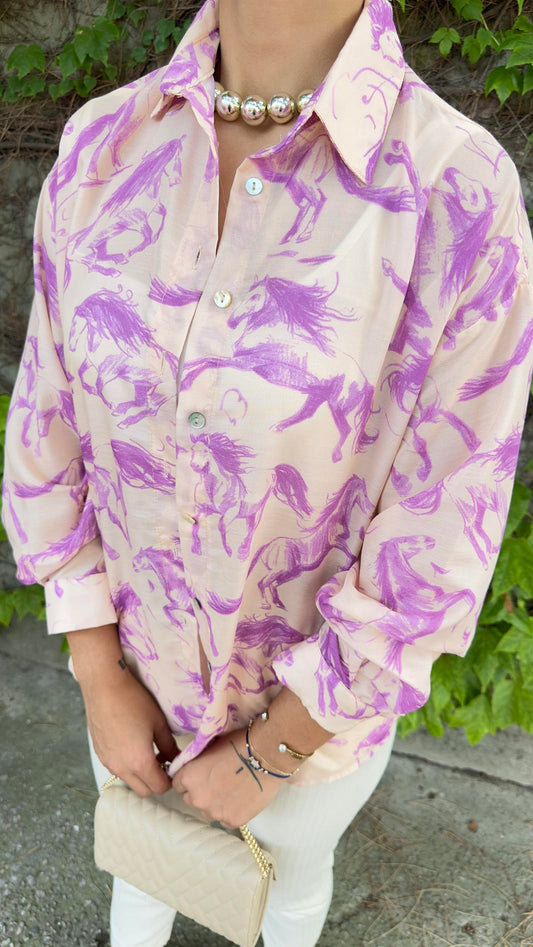 Printed rayon shirt