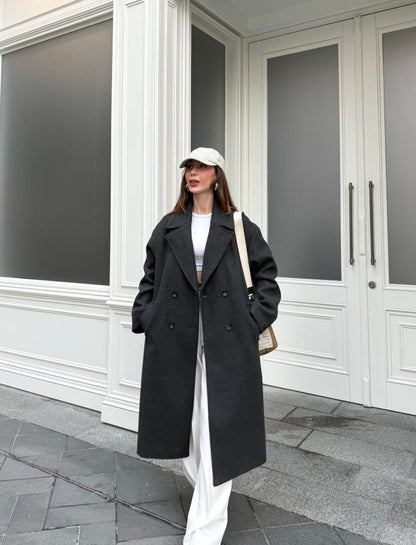 Double Breasted Oversized Coat