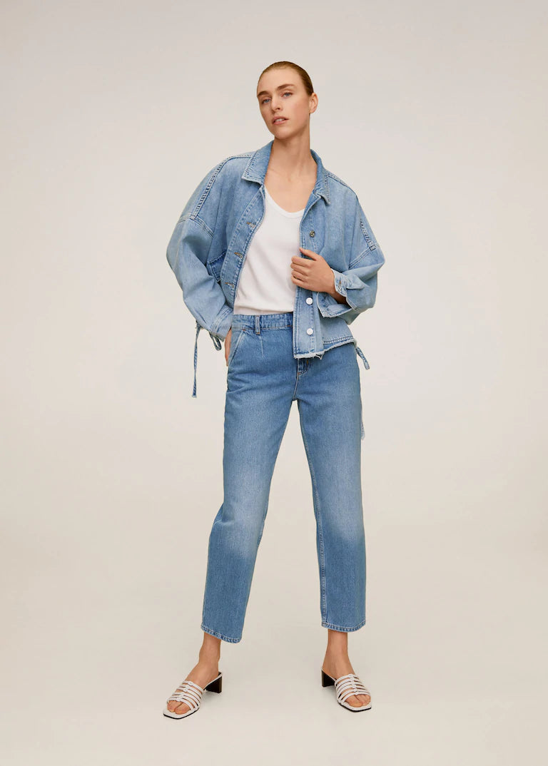 Mango straight fit/mid waist jeans