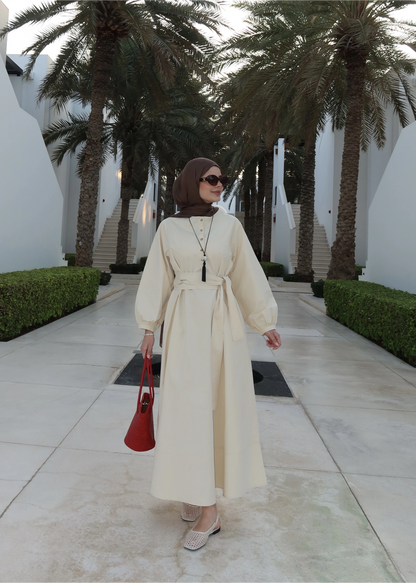 Button Dress with belt