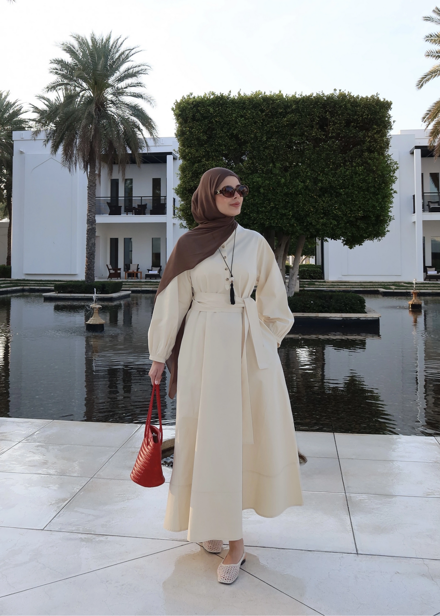 Button Dress with belt