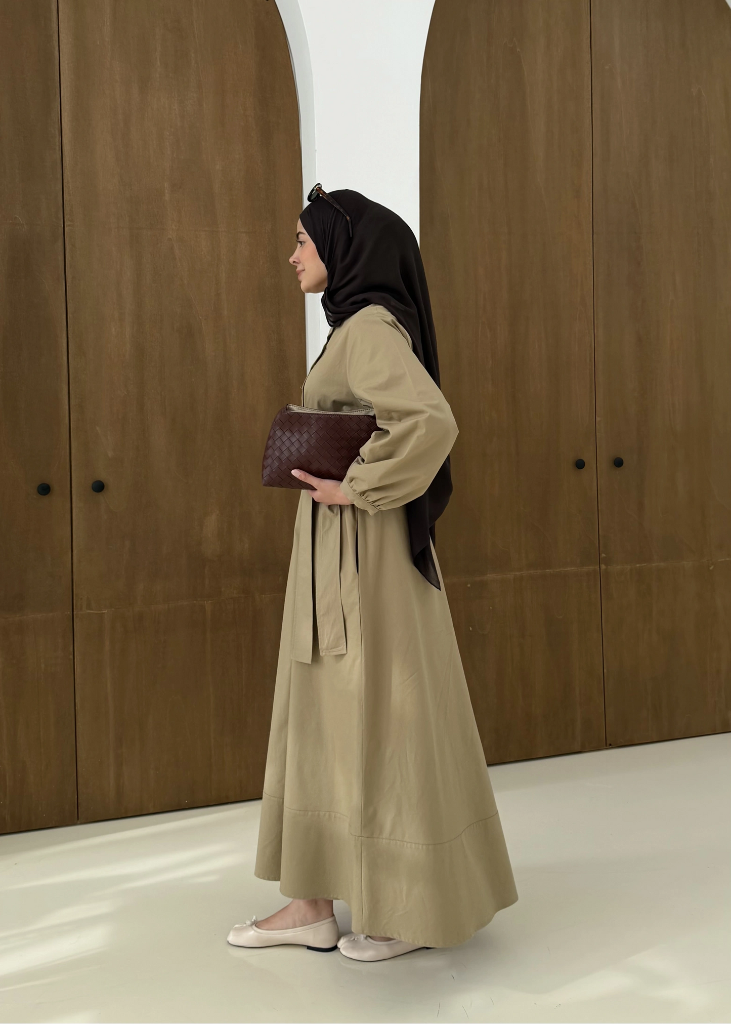 Button Dress with belt