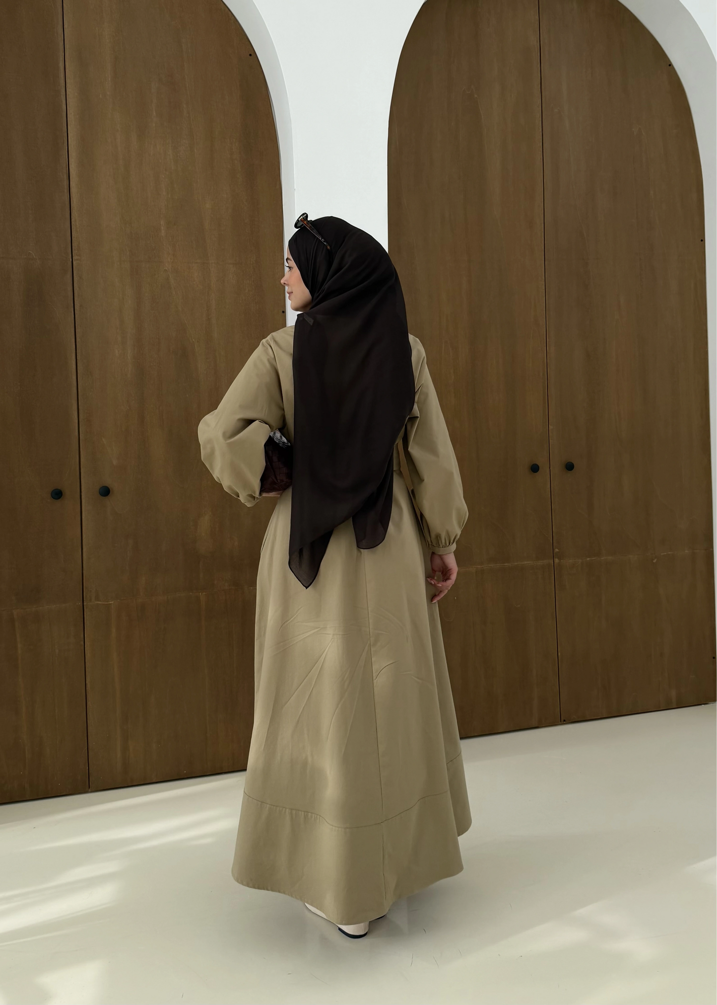 Button Dress with belt