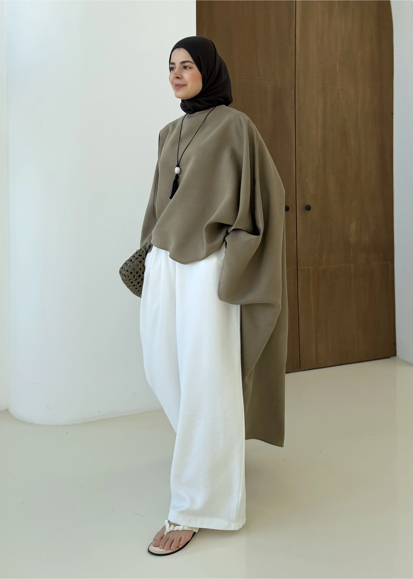 Zara Asymmetrical Blouse White