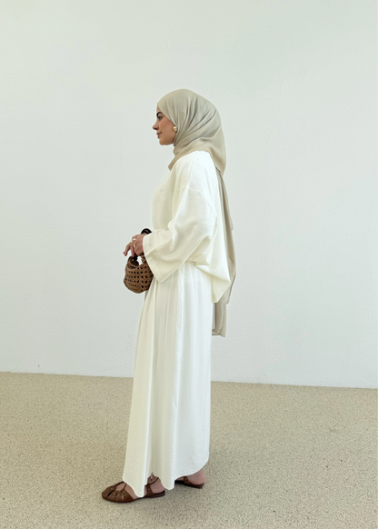 Zra Model Draped Skirt Set