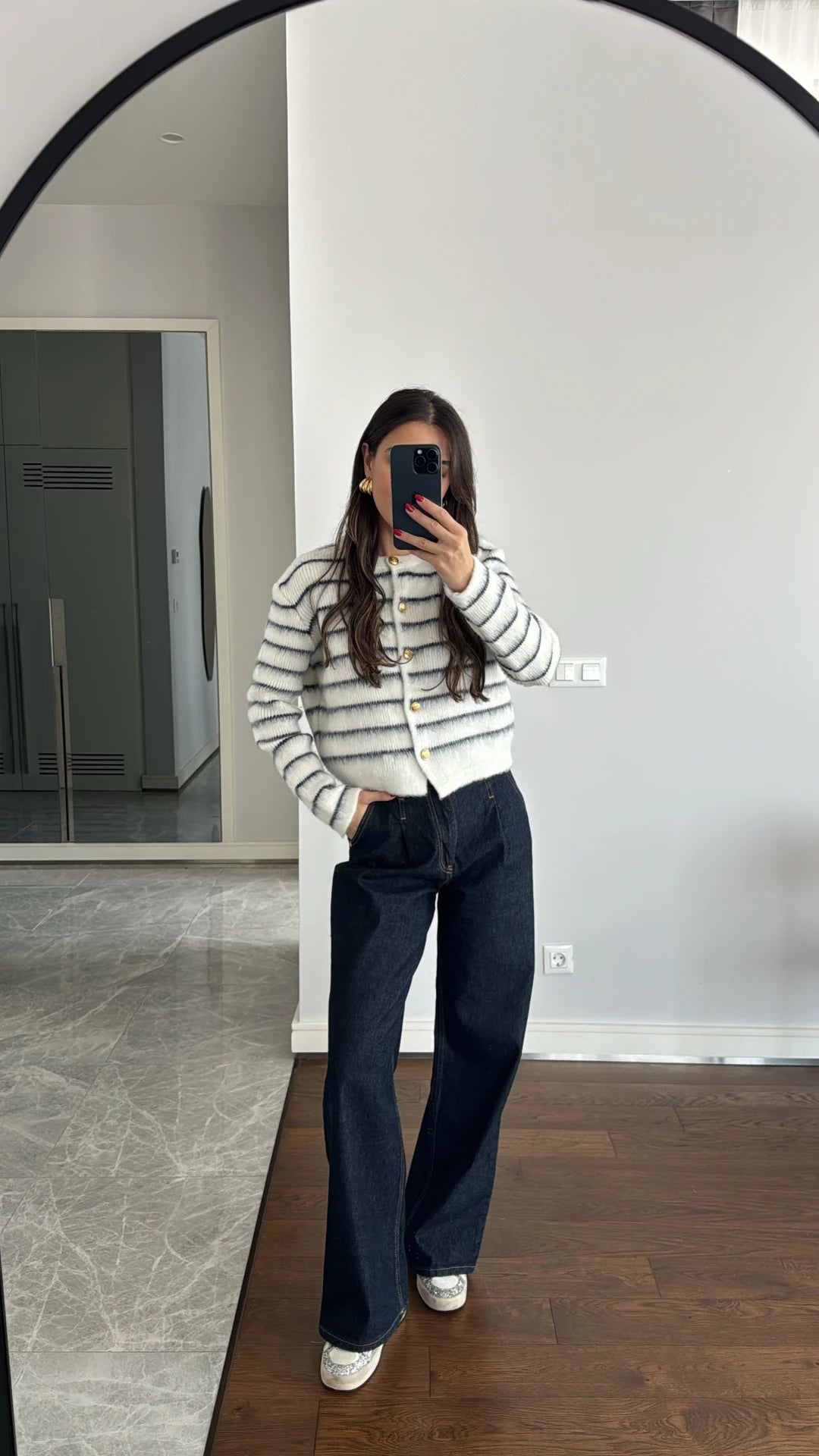 Striped mohair Cardigan