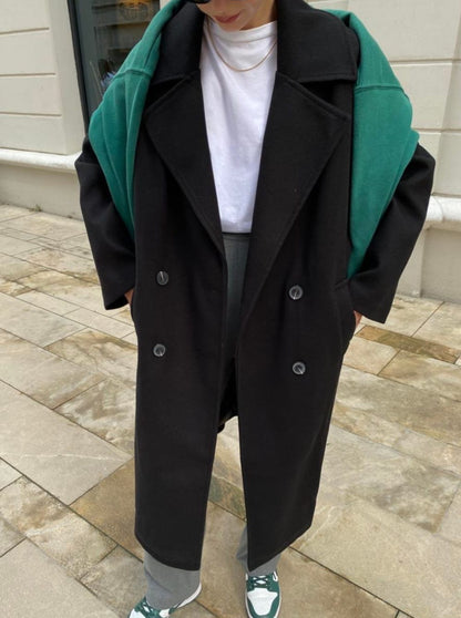 Double Breasted Oversized Coat