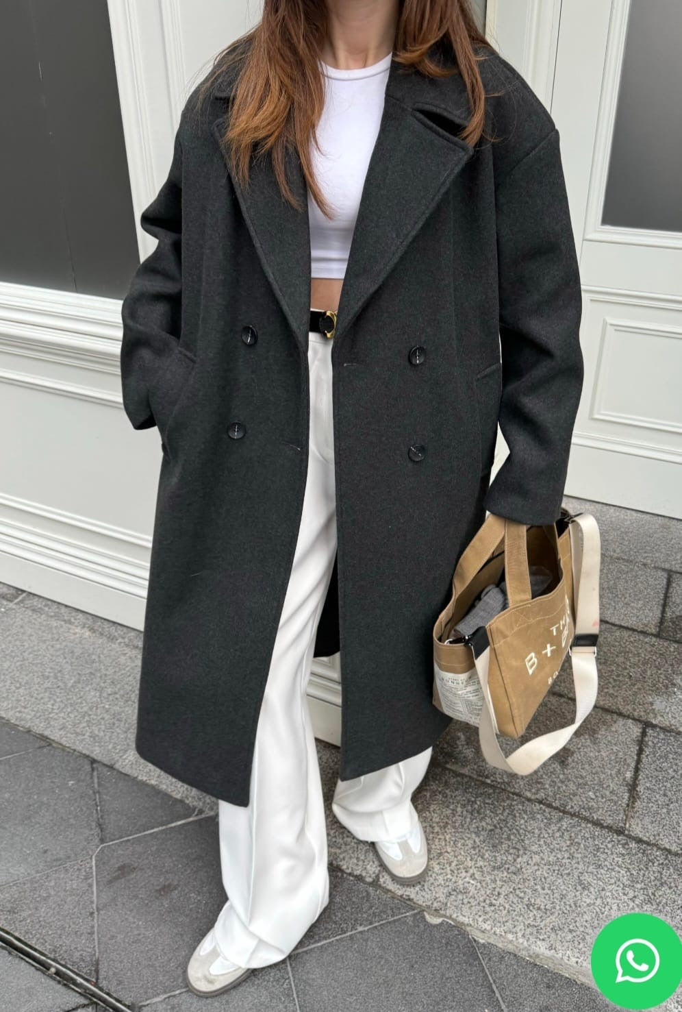 Double Breasted Oversized Coat