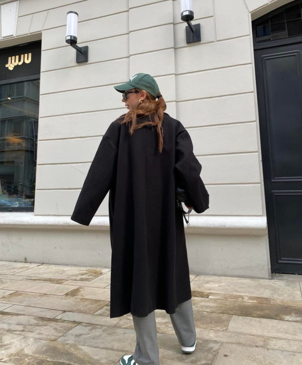 Double Breasted Oversized Coat