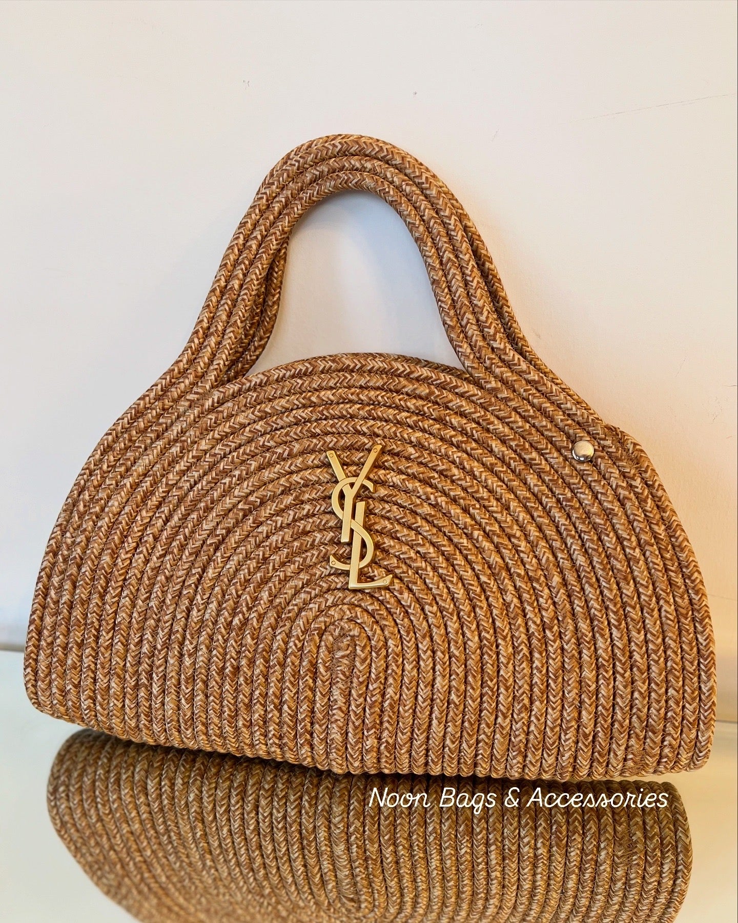Ysl straw clutch