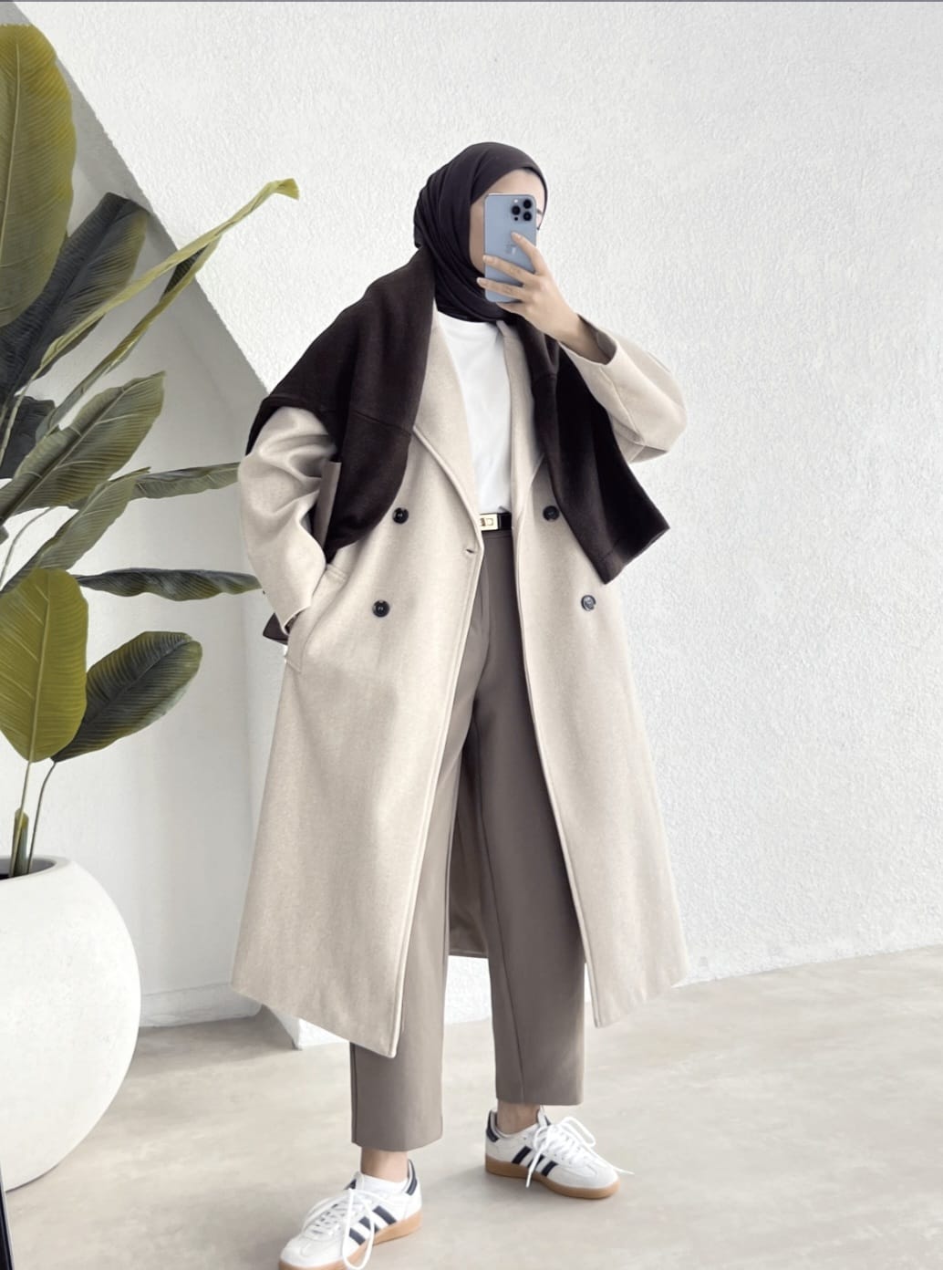 Double Breasted Oversized Coat