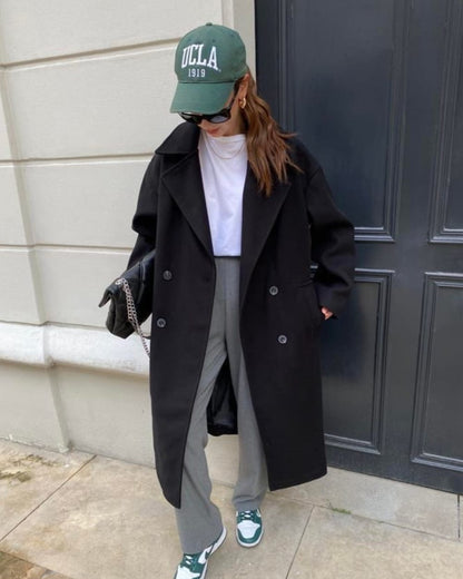 Double Breasted Oversized Coat