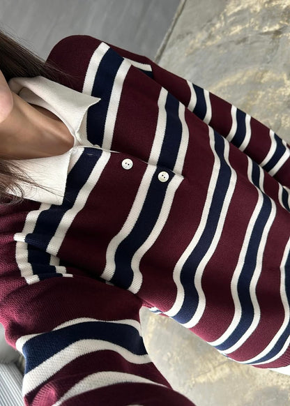 Striped knitted jumper