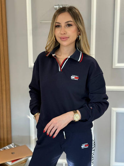 Tommy hilfigher tracksuit with collar