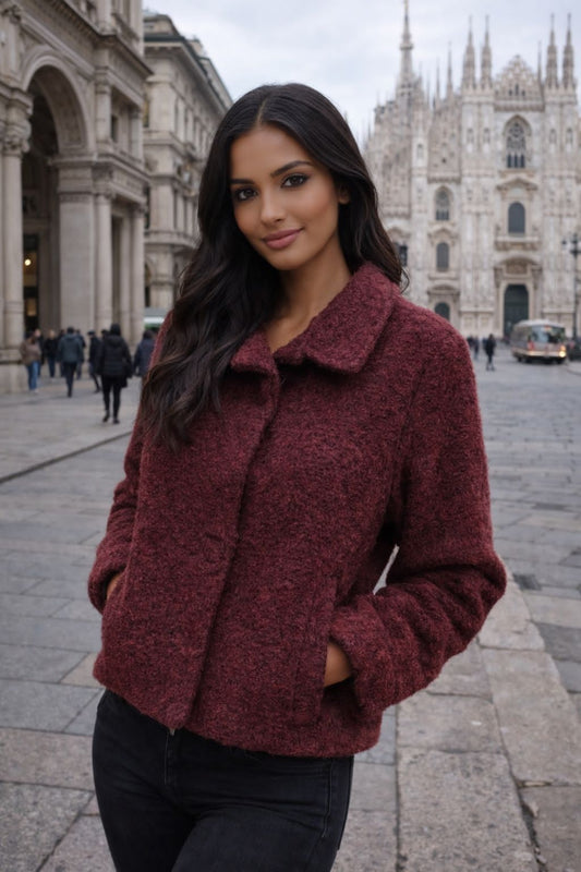 Sherpa fabric jacket