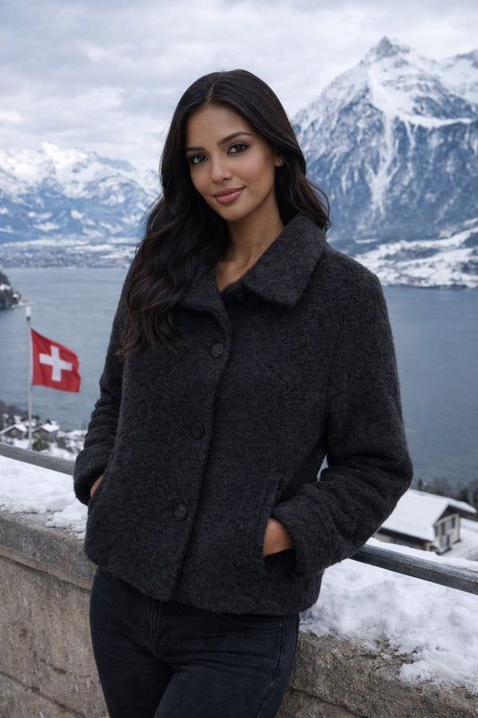 Sherpa fabric jacket