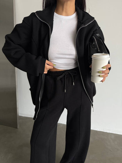 Premium fleece cotton oversized tracksuit