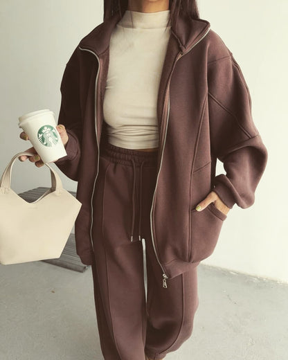 Premium fleece cotton oversized tracksuit