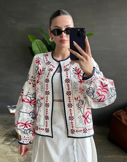 Full embroidery shirt