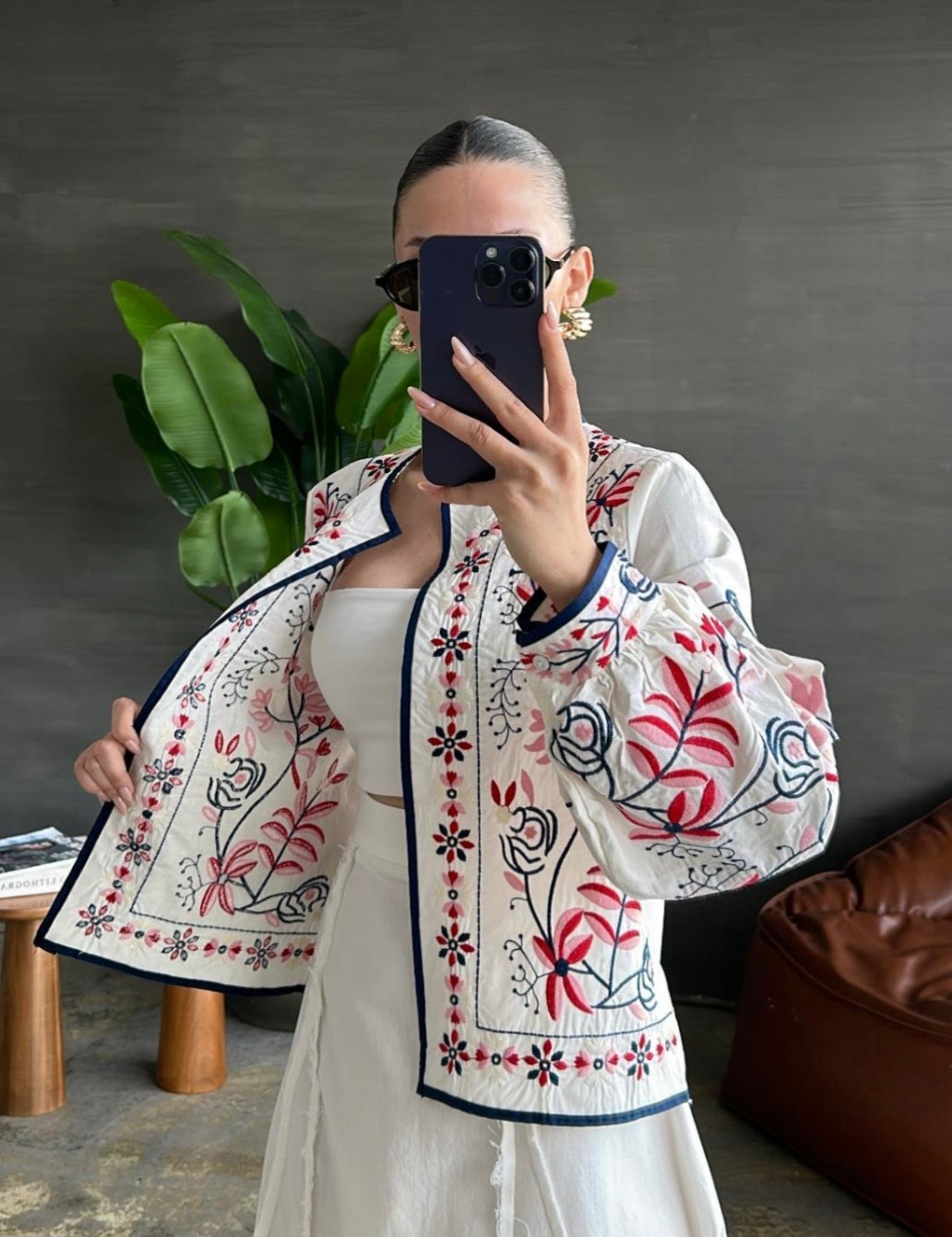 Full embroidery shirt