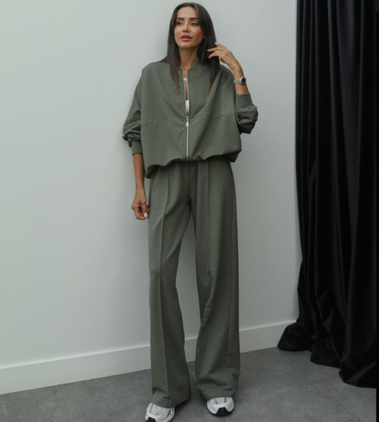 Full Zipper cotton tracksuit