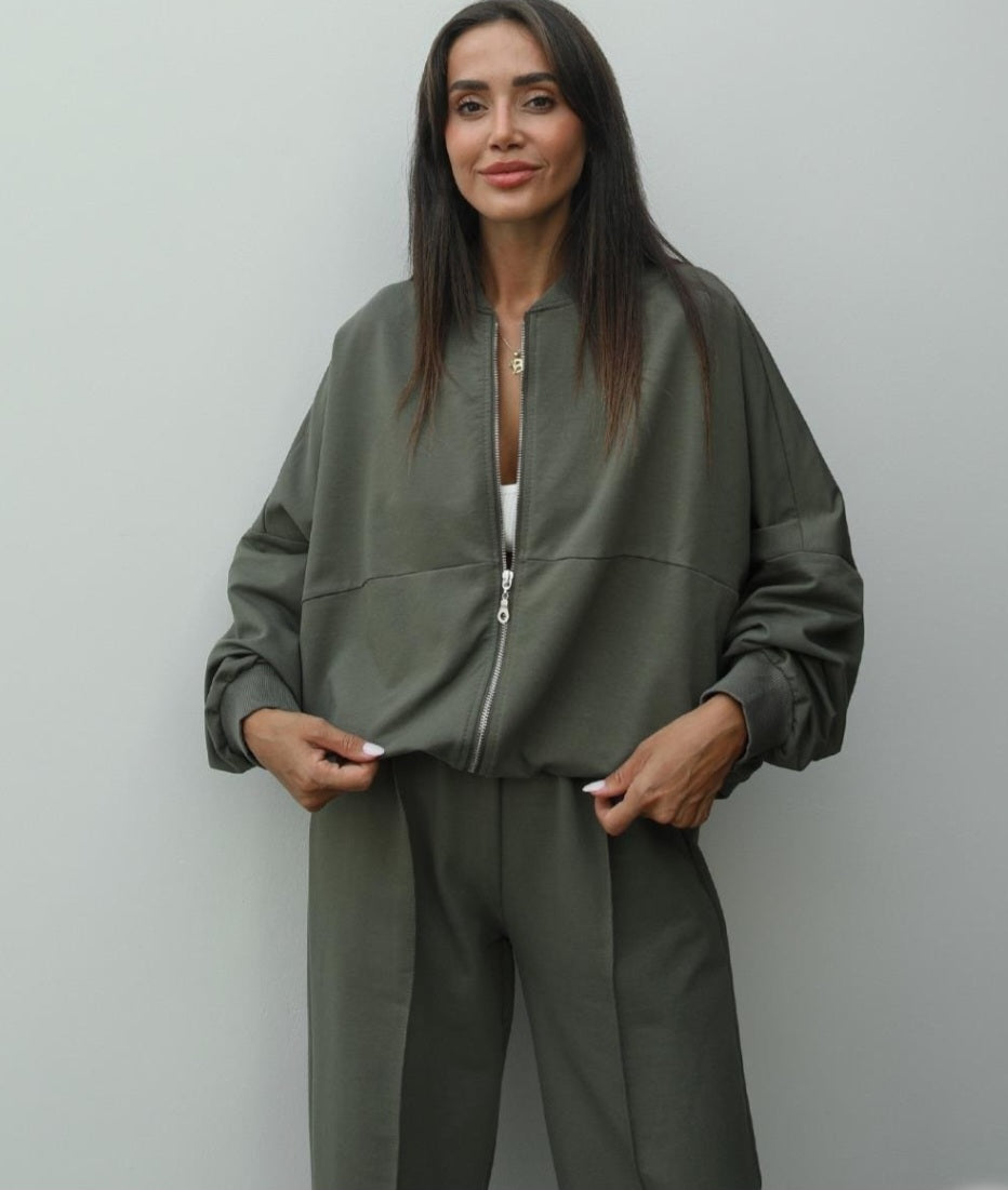 Full Zipper cotton tracksuit