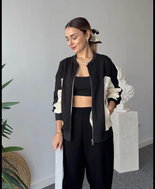 Scuba sweatshirt with waterproof details