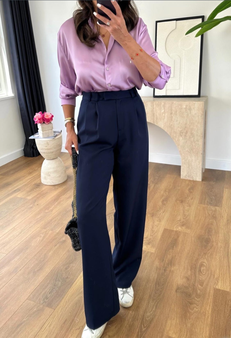 Wide leg trouser