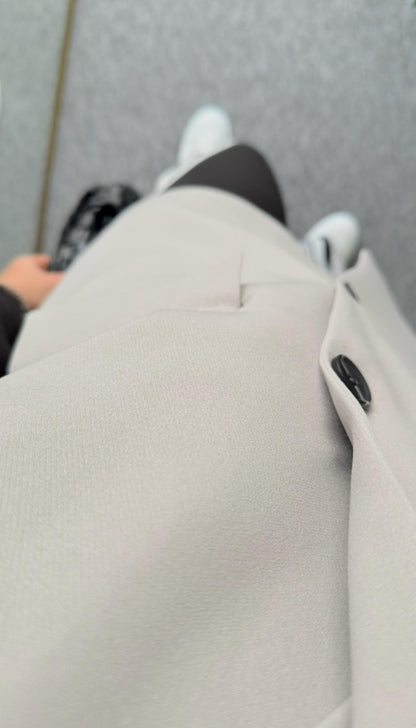 contrast casual suit