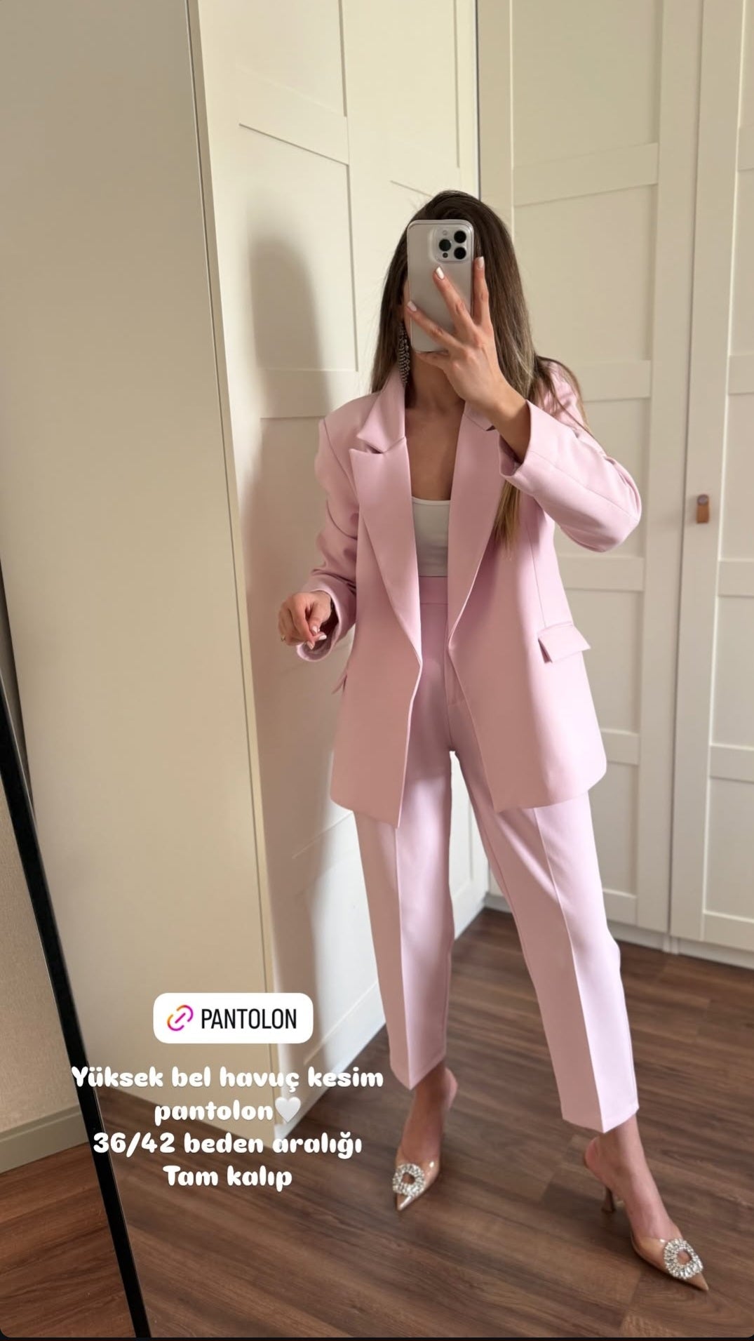 Oversize blazer, mom fit Trouser suit