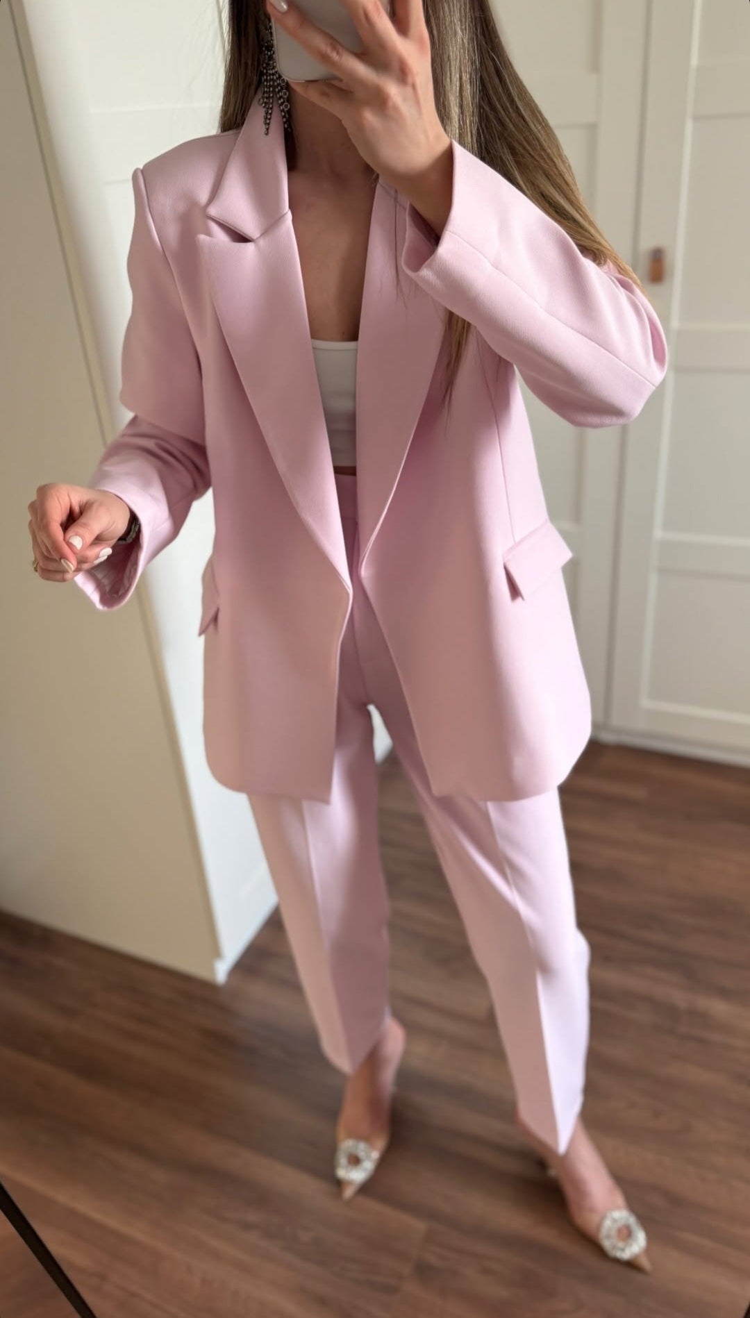 Oversize blazer, mom fit Trouser suit