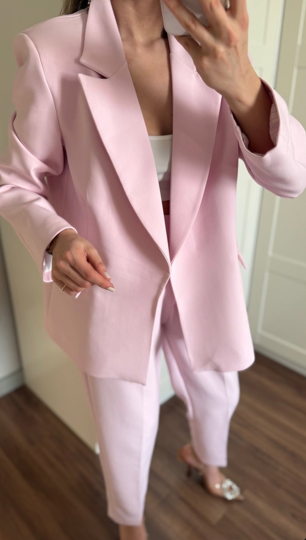 Oversize blazer, mom fit Trouser suit