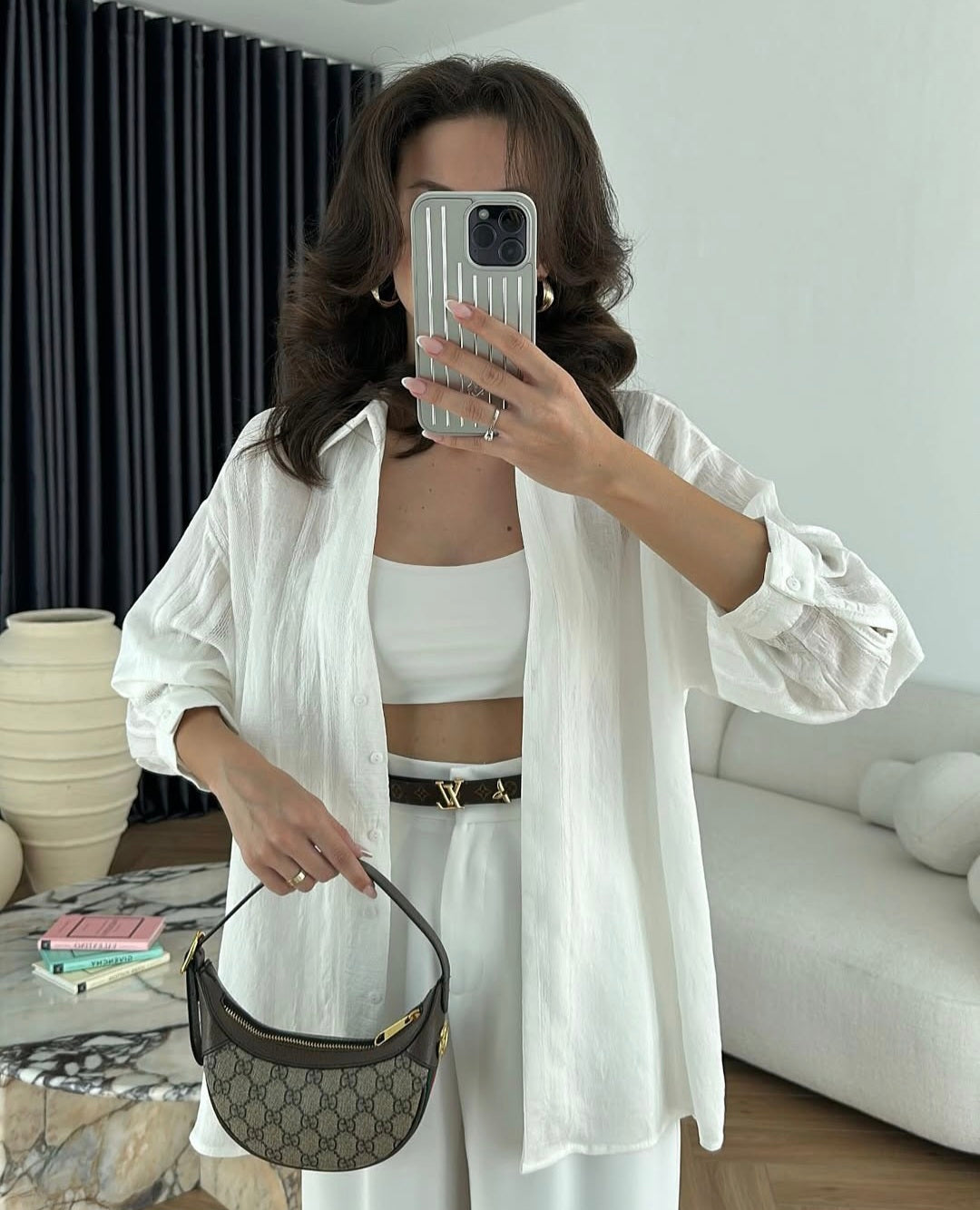 Tencel oversized shirt