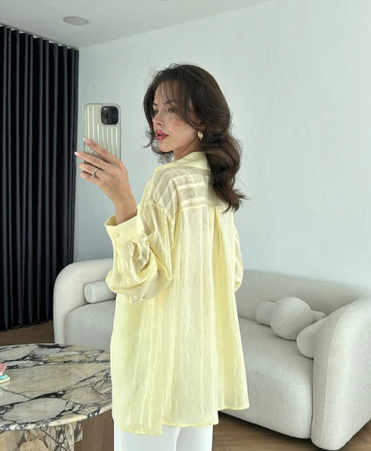 Tencel oversized shirt