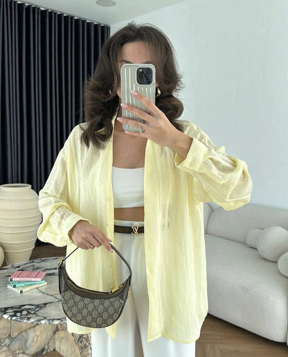 Tencel oversized shirt